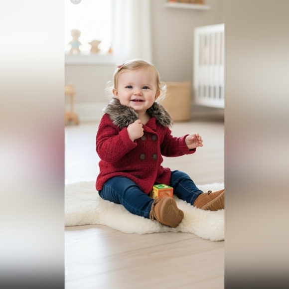 Strawberry Faire 12m Knit Jacket - Picture 1 of 11